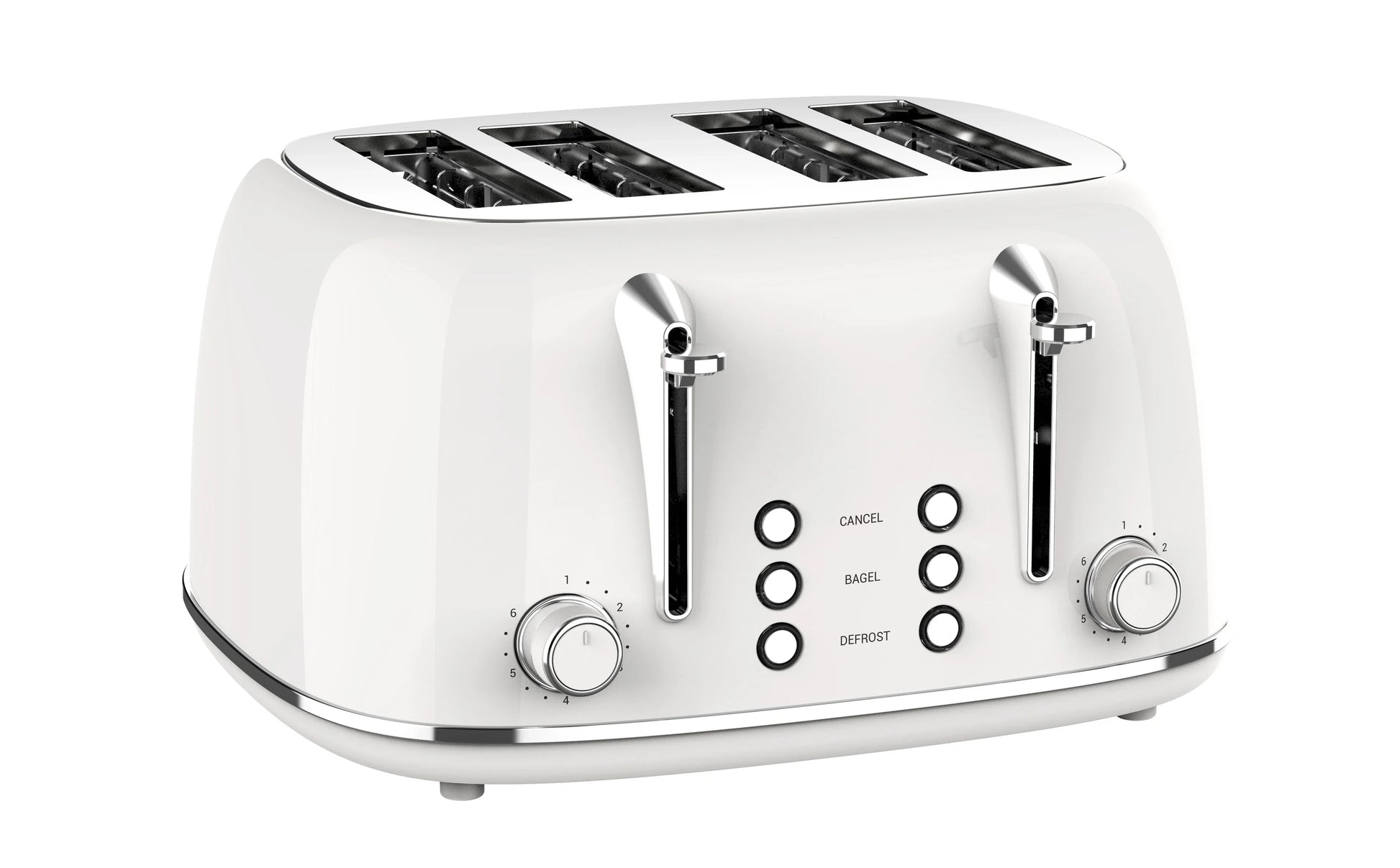 HKM-882131 Stainless Steel 4-Slice Electric Toaster with Sandwich Function and Bread Oven