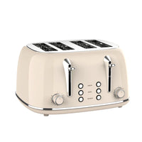HKM-882131 Stainless Steel 4-Slice Electric Toaster with Sandwich Function and Bread Oven
