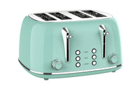 HKM-882131 Stainless Steel 4-Slice Electric Toaster with Sandwich Function and Bread Oven