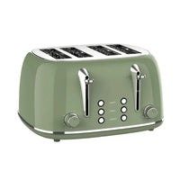 HKM-882131 Stainless Steel 4-Slice Electric Toaster with Sandwich Function and Bread Oven