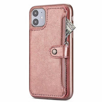 HKM-882259 Magnetic Buckle Flip Cover for iPhone 11, 11 Pro, 11 Pro Max - Stylish Imitation Leather Wallet Case