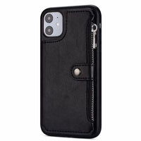 HKM-882259 Magnetic Buckle Flip Cover for iPhone 11, 11 Pro, 11 Pro Max - Stylish Imitation Leather Wallet Case
