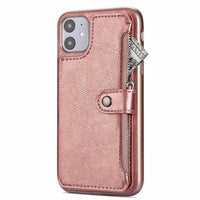 HKM-882259 Magnetic Buckle Flip Cover for iPhone 11, 11 Pro, 11 Pro Max - Stylish Imitation Leather Wallet Case