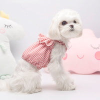 HKM-8823741 Autumn Cotton Vest for Cats in Water Red, Light Blue, and Emerald Green - Sizes S to XXL