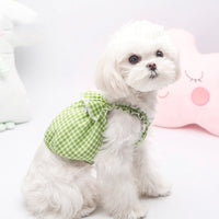 HKM-8823741 Autumn Cotton Vest for Cats in Water Red, Light Blue, and Emerald Green - Sizes S to XXL