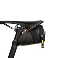 HKM-882451 Lightweight Black Bicycle Saddle Bag - 1L Polyester Tail Storage Kit