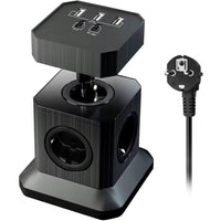 HKM-882579 Black Electrical Socket for Standard Home Use