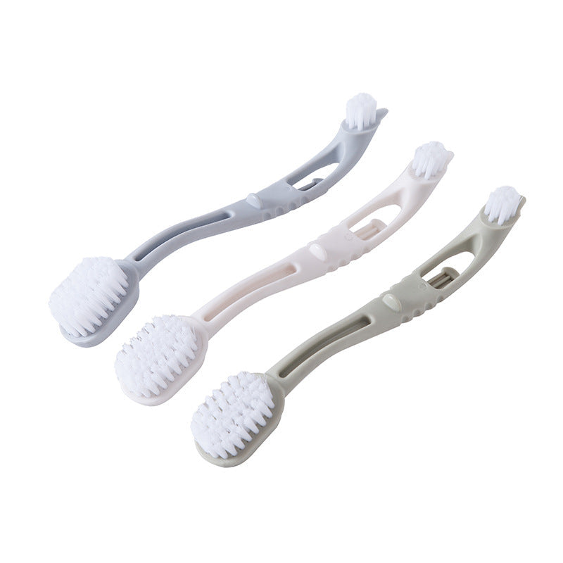 HKM-8826941 Bird Cage Cleaning Tool with Long Handle and Dual Brush Heads - Essential Accessory for Easy Maintenance