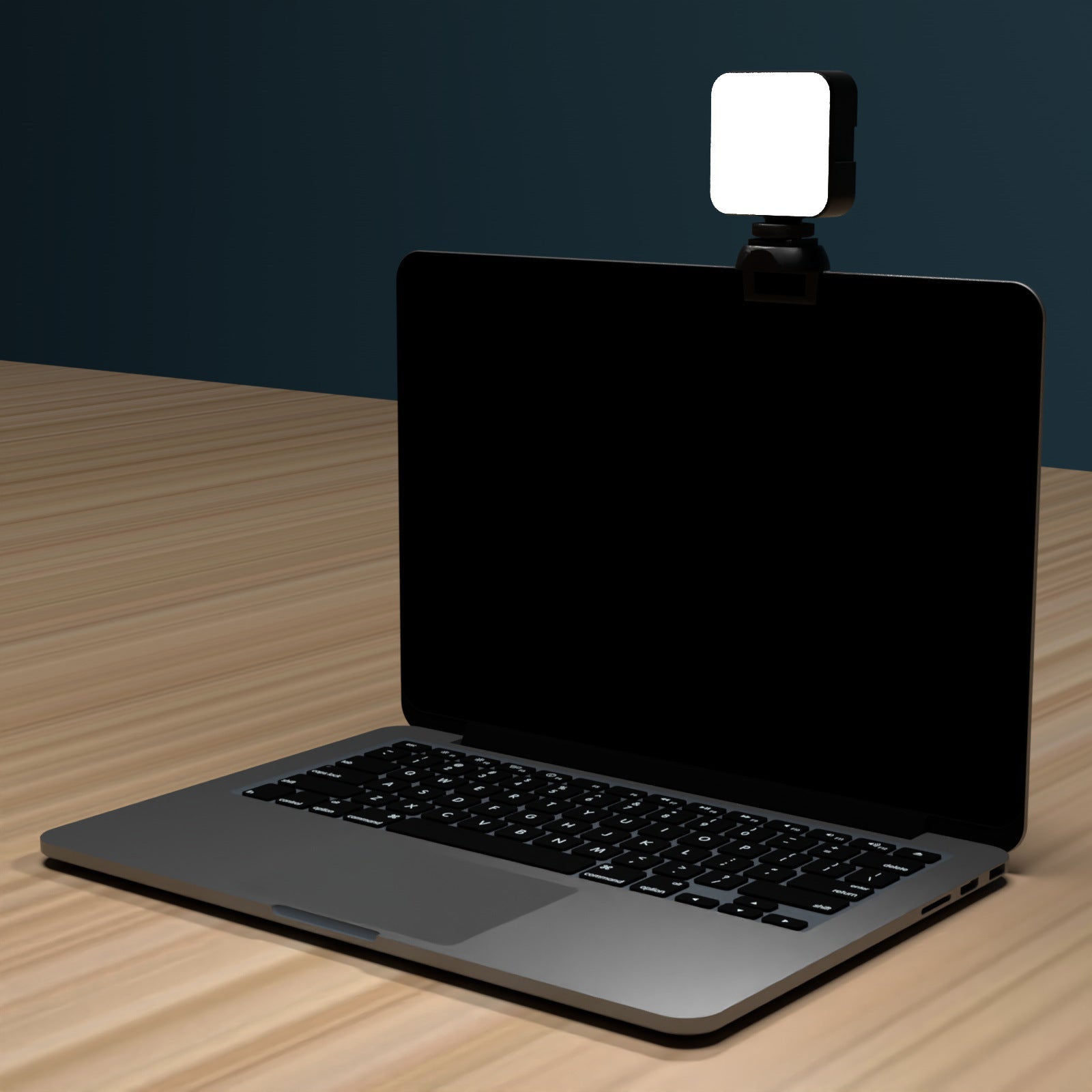 HKM-882707 5600K LED Video Light Cube for Laptop Video Conferencing with Clip and Shelf
