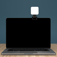 HKM-882707 5600K LED Video Light Cube for Laptop Video Conferencing with Clip and Shelf