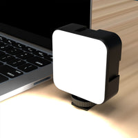 HKM-882707 5600K LED Video Light Cube for Laptop Video Conferencing with Clip and Shelf