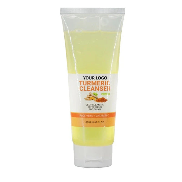 HKM-882707 Organic Turmeric Facial Gel Cleanser - Pore Cleansing, Exfoliating & Moisturizing Face Wash 100ml