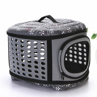 HKM-8827581 EVA Portable Collapsible Pet Backpack - Breathable Dog Carrier - 45x38x32cm - Available in Black, Pink, Champagne, Gray