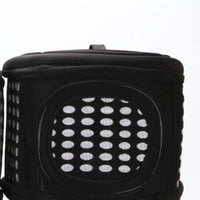 HKM-8827581 EVA Portable Collapsible Pet Backpack - Breathable Dog Carrier - 45x38x32cm - Available in Black, Pink, Champagne, Gray