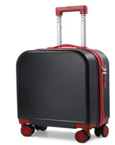 HKM-882771 Kids 20 Inch ABS Suitcase with Spinner Wheels - Square Travel Luggage for Students
