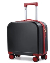 HKM-882771 Kids 20 Inch ABS Suitcase with Spinner Wheels - Square Travel Luggage for Students