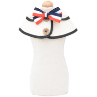 HKM-8828733 Casual Washed Cotton Pet Bow Tie Saliva Towel - Adjustable Neck Sizes S, M, L