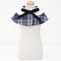 HKM-8828733 Casual Washed Cotton Pet Bow Tie Saliva Towel - Adjustable Neck Sizes S, M, L