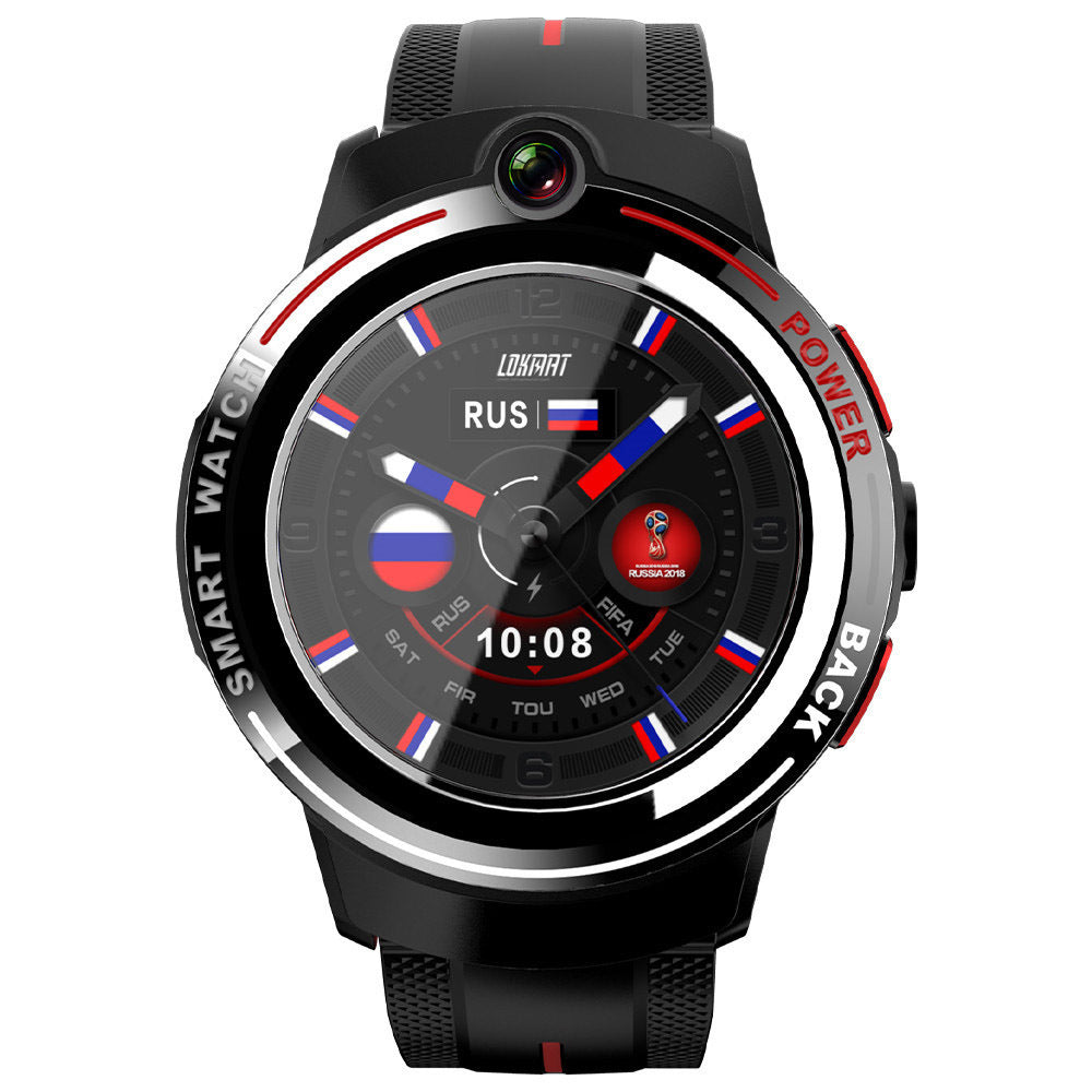 HKM-882899 4G Smart Watch with Ceramic Bezel, 1.39" AMOLED Screen, 5MP Camera, Multi-Function Health Monitoring, and Activity Tracking