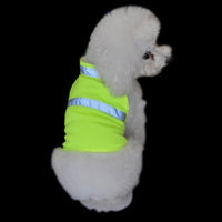 HKM-8829501 Reflective Fluorescent Dog Safety Vest - Casual Polyester in Yellow & Orange, Sizes S, M, L