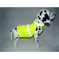 HKM-8829501 Reflective Fluorescent Dog Safety Vest - Casual Polyester in Yellow & Orange, Sizes S, M, L