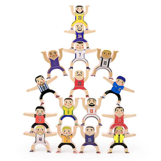 HKM-882963 Colorful Plastic Stacking Block Balance Game for Kids - Fun DIY Acrobatic Toy
