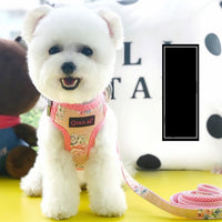 HKM-8830909 Adjustable Pet Traction Vest Harness - Pink & Lake Blue Options
