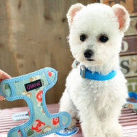 HKM-8830909 Adjustable Pet Traction Vest Harness - Pink & Lake Blue Options