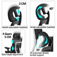 HKM-883155 Comfortable Ergonomic Fabric Office Chair with Lift and Swivel Function