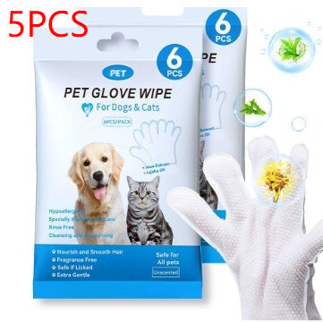HKM-8832701 Pet Cleaning Essentials Set: Disposable Gloves, Wipes, and Foot Foam