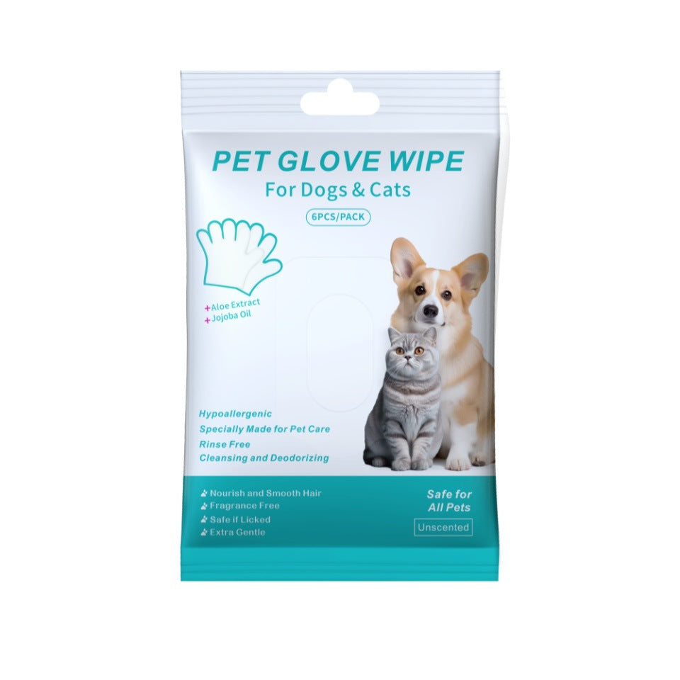 HKM-8832701 Pet Cleaning Essentials Set: Disposable Gloves, Wipes, and Foot Foam