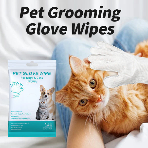 HKM-8832701 Pet Cleaning Essentials Set: Disposable Gloves, Wipes, and Foot Foam