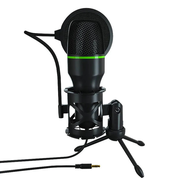 HKM-883283 Professional 3.5mm Wired Condenser Microphone for PC and Desktop Audio Recording