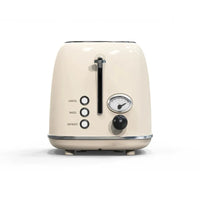 HKM-883283 Retro 2-Slice Stainless Steel Bread Toaster for Household Kitchen Use