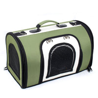 HKM-8833341 Portable Cat and Dog Backpack with Breathable Oxford Cloth - One-Shoulder Messenger Handbag, Medium Hardness, for Pets Up to 8 Kg