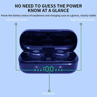 HKM-883411 Touch Digital Display Bluetooth Headset with Stereo Sound and Multipoint Connection