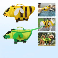 HKM-8834365 Reflective Dog Life Vest for Safety, Adjustable Swim Jacket for Pets