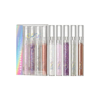HKM-883603 Aurora Liquid Eyeshadow Set - Smudge-Free Glittering Pearls, 5 Shades