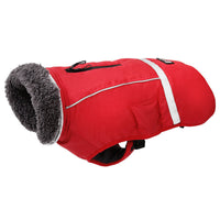 HKM-8836541 Reflective Waterproof Vest for Big Dogs - Warm Polar Fleece Lining, Comfortable Fit