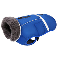HKM-8836541 Reflective Waterproof Vest for Big Dogs - Warm Polar Fleece Lining, Comfortable Fit