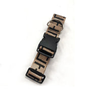 HKM-8836669 Brown Dog Collar with Leash Set for Small and Medium Breeds