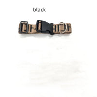 HKM-8836669 Brown Dog Collar with Leash Set for Small and Medium Breeds