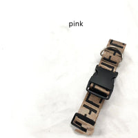 HKM-8836669 Brown Dog Collar with Leash Set for Small and Medium Breeds