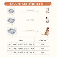 HKM-8838333 Calming Rose Velvet Dog Bed with Removable Cushion for Small to Medium Dogs