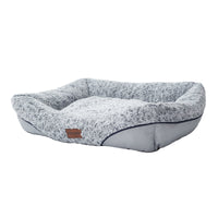 HKM-8838333 Calming Rose Velvet Dog Bed with Removable Cushion for Small to Medium Dogs