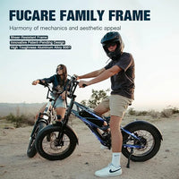 HKM-883859 All-Terrain 1200W Electric Fat Tire Bike for Adults, 48V 20Ah Battery, 7 Speed, Hydraulic Disc Brakes, 20" Wheels