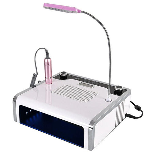 HKM-883859 Nail Polish Remover Vacuum Cleaner – Multifunctional All-in-One Machine in White & Black