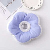 HKM-8838845 Soft Flower Circle Pet Bed for Cats and Small Dogs - Micro-Waterproof Fabric, Available in Yellow, Purple, and Pink