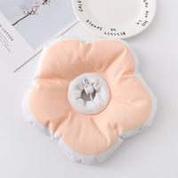 HKM-8838845 Soft Flower Circle Pet Bed for Cats and Small Dogs - Micro-Waterproof Fabric, Available in Yellow, Purple, and Pink