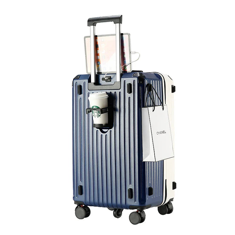 HKM-883923 Stylish Travel Suitcase Set with Trolley and Wheels for Girls